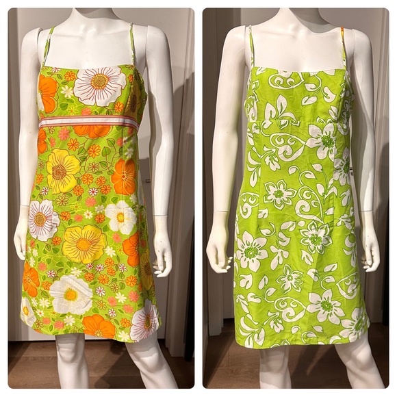 Vintage Dresses & Skirts - 90’s reversible floral mini dress.